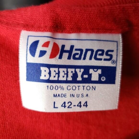 Kevex X Ray T Shirt Vintage 80s 1987 Delta Team Building Made In USA Mens Size L - Picture 5 of 6